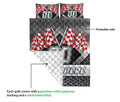 Ohaprints-Quilt-Bed-Set-Pillowcase-Racing-Red-Checkered-Flag-Sport-Custom-Personalized-Name-Number-Blanket-Bedspread-Bedding-3356-Queen (80'' x 90'')