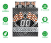 Ohaprints-Quilt-Bed-Set-Pillowcase-Racing-Orange-Checkered-Flag-Sport-Custom-Personalized-Name-Number-Blanket-Bedspread-Bedding-3358-Double (70&#39;&#39; x 80&#39;&#39;)