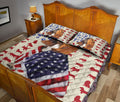 Ohaprints-Quilt-Bed-Set-Pillowcase-Basset-Hound-Patriotic-American-Flag-Pattern-Dog-Lover-Gift-Blanket-Bedspread-Bedding-1083-Queen (80'' x 90'')