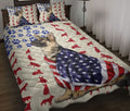 Ohaprints-Quilt-Bed-Set-Pillowcase-German-Shepherd-Patriotic-American-Flag-Pattern-Dog-Lover-Gift-Blanket-Bedspread-Bedding-717-Throw (55'' x 60'')