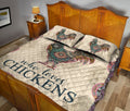 Ohaprints-Quilt-Bed-Set-Pillowcase-Just-A-Girl-Who-Loves-Chickens-Mandala-Pattern-Animal-Lover-Blanket-Bedspread-Bedding-3602-Queen (80'' x 90'')