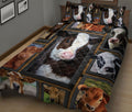 Ohaprints-Quilt-Bed-Set-Pillowcase-Cute-Cow-Cattle-Patchwork-Pattern-Farm-Animal-Lover-Unique-Gift-Blanket-Bedspread-Bedding-2249-King (90'' x 100'')