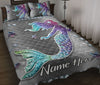 Ohaprints-Quilt-Bed-Set-Pillowcase-Mermaid-Under-Sea-Floral-Ocean-Pattern-Custom-Personalized-Name-Blanket-Bedspread-Bedding-2955-Throw (55&#39;&#39; x 60&#39;&#39;)