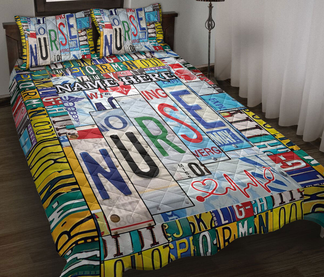 Ohaprints-Quilt-Bed-Set-Pillowcase-Nurse-Nursing-Scrub-Life-Vintage-Gift-For-Nurse-Custom-Personalized-Name-Blanket-Bedspread-Bedding-767-Throw (55'' x 60'')