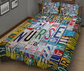 Ohaprints-Quilt-Bed-Set-Pillowcase-Nurse-Nursing-Scrub-Life-Vintage-Gift-For-Nurse-Custom-Personalized-Name-Blanket-Bedspread-Bedding-767-King (90'' x 100'')