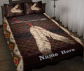 Ohaprints-Quilt-Bed-Set-Pillowcase-Native-American-Pride-Indigenous-Feather-Boho-Pattern-Custom-Personalized-Name-Blanket-Bedspread-Bedding-1346-Throw (55'' x 60'')