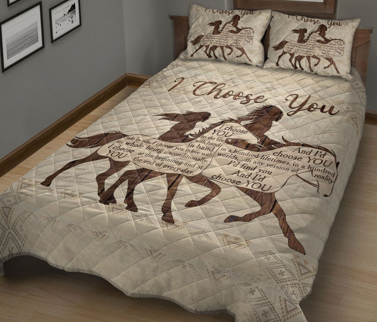 Ohaprints-Quilt-Bed-Set-Pillowcase-Native-American-Horse-Lover-Couple-I-Choose-You-Custom-Personalized-Name-Blanket-Bedspread-Bedding-1347-King (90'' x 100'')