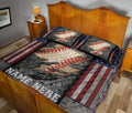 Ohaprints-Quilt-Bed-Set-Pillowcase-Baseball-Sports-Ball-American-Flag-Crack-Pattern-Custom-Personalized-Name-Blanket-Bedspread-Bedding-3039-Queen (80'' x 90'')