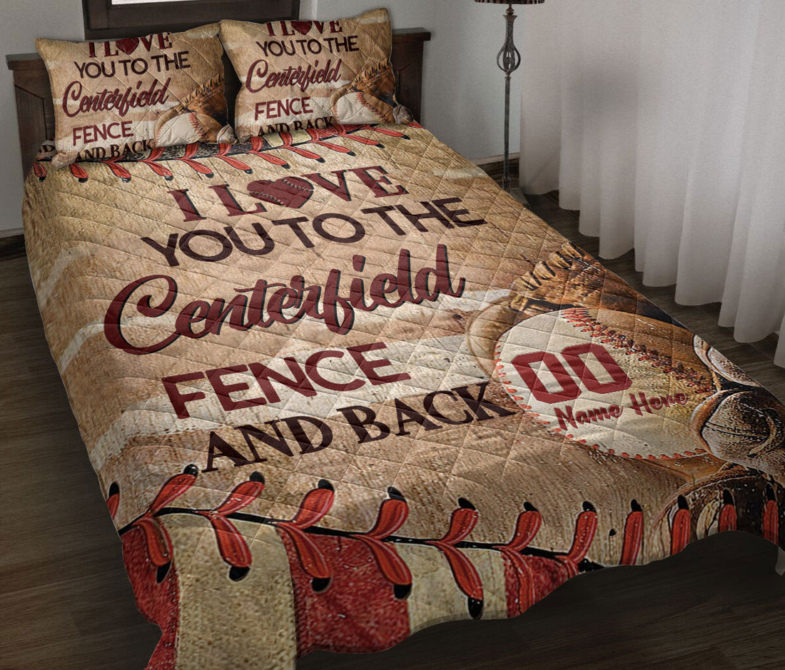 Ohaprints-Quilt-Bed-Set-Pillowcase-I-Love-You-To-The-Centerfield-Fence-&-Back-Custom-Personalized-Name-Number-Blanket-Bedspread-Bedding-1349-Throw (55'' x 60'')