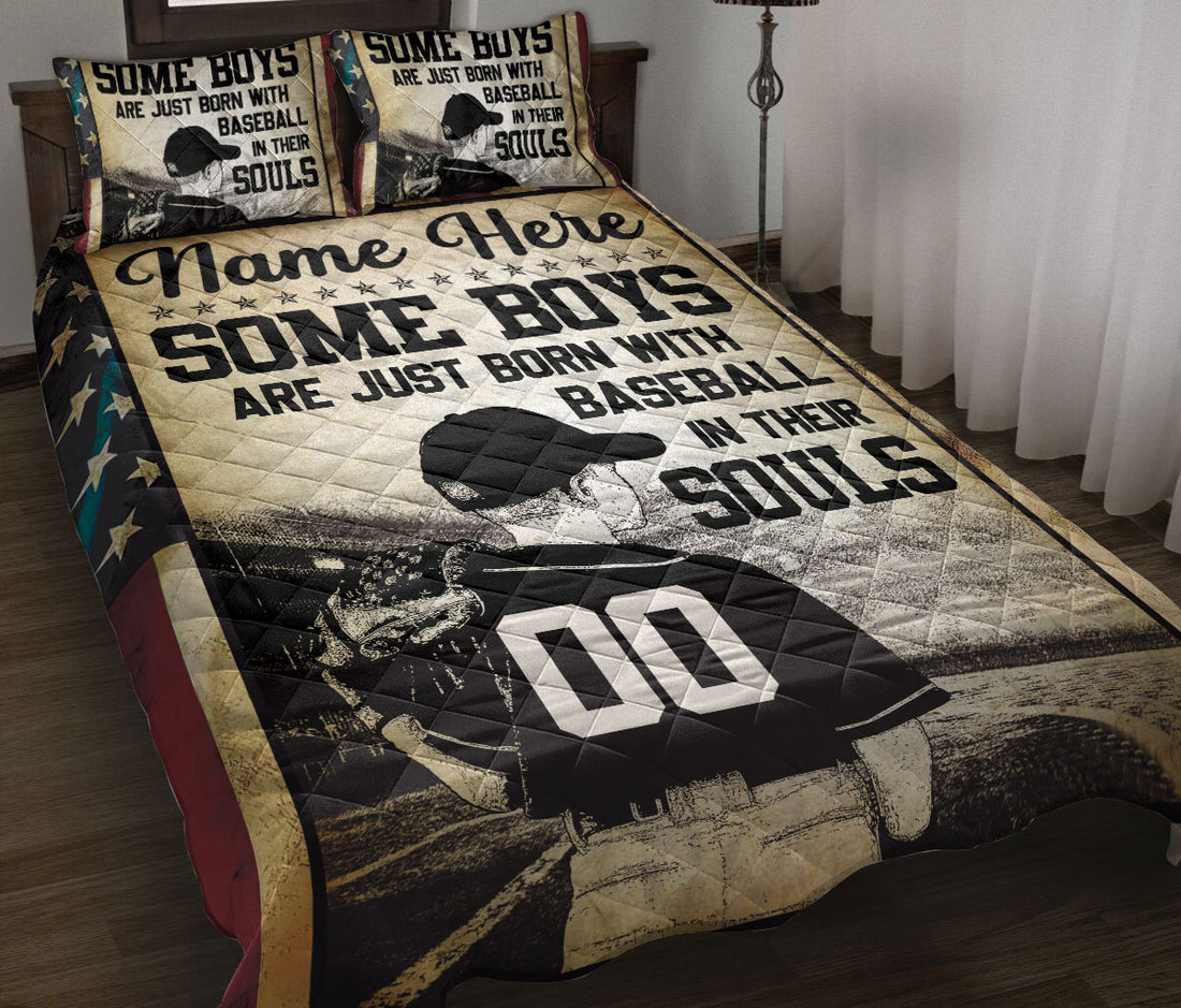 Ohaprints-Quilt-Bed-Set-Pillowcase-Baseball-In-Their-Souls-Catcher-Sports-Gift-Custom-Personalized-Name-Number-Blanket-Bedspread-Bedding-153-Throw (55'' x 60'')