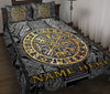 Ohaprints-Quilt-Bed-Set-Pillowcase-Viking-Celtic-Compass-Vegvisir-Circle-Norse-Runes-Custom-Personalized-Name-Blanket-Bedspread-Bedding-3314-Throw (55&#39;&#39; x 60&#39;&#39;)