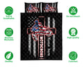 Ohaprints-Quilt-Bed-Set-Pillowcase-Motocross-Lover-Christian-Jesus-Cross-American-Flag-Custom-Personalized-Name-Blanket-Bedspread-Bedding-508-Double (70'' x 80'')