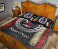 Ohaprints-Quilt-Bed-Set-Pillowcase-Texas-Flag-Horse-Lover-Horseshoe-Wild-West-Western-Custom-Personalized-Name-Blanket-Bedspread-Bedding-1098-King (90'' x 100'')