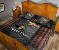 Ohaprints-Quilt-Bed-Set-Pillowcase-Jesus-Cross-American-Flag-Christian-Gift-Custom-Personalized-Name-Blanket-Bedspread-Bedding-682-Queen (80'' x 90'')
