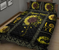 Ohaprints-Quilt-Bed-Set-Pillowcase-Fishing-Fisherman-Sunflower-Floral-Pattern-Custom-Personalized-Name-Blanket-Bedspread-Bedding-1242-King (90'' x 100'')