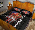 Ohaprints-Quilt-Bed-Set-Pillowcase-Firefighter-Thin-Red-Line-American-Flag-Pattern-Custom-Personalized-Name-Blanket-Bedspread-Bedding-3004-Queen (80'' x 90'')