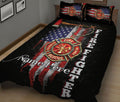 Ohaprints-Quilt-Bed-Set-Pillowcase-Firefighter-Thin-Red-Line-American-Flag-Pattern-Custom-Personalized-Name-Blanket-Bedspread-Bedding-3004-King (90'' x 100'')