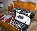 Ohaprints-Quilt-Bed-Set-Pillowcase-Police-Thin-Blue-Line-American-Flag-Pattern-Gift-Custom-Personalized-Name-Blanket-Bedspread-Bedding-1267-Queen (80'' x 90'')