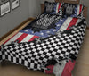 Ohaprints-Quilt-Bed-Set-Pillowcase-Racing-American-&amp;-Checkered-Flag-Pattern-Gift-Custom-Personalized-Name-Number-Blanket-Bedspread-Bedding-3008-King (90&#39;&#39; x 100&#39;&#39;)