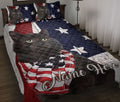 Ohaprints-Quilt-Bed-Set-Pillowcase-Black-Cat-American-Flag-Patriotic-Gift-For-Cat-Lover-Custom-Personalized-Name-Blanket-Bedspread-Bedding-1376-Throw (55'' x 60'')