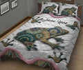 Ohaprints-Quilt-Bed-Set-Pillowcase-Frog-Mandala-Floral-Pattern-Gift-For-Animal-Lover-Custom-Personalized-Name-Blanket-Bedspread-Bedding-2450-King (90'' x 100'')