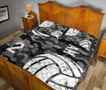 Ohaprints-Quilt-Bed-Set-Pillowcase-Volleyball-Ball-Black-Camo-Pattern-Sports-Gift-Custom-Personalized-Name-Number-Blanket-Bedspread-Bedding-786-Queen (80'' x 90'')