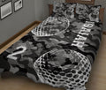 Ohaprints-Quilt-Bed-Set-Pillowcase-Golf-Black-Camo-Pattern-Sports-Fan-Gift-Custom-Personalized-Name-Number-Blanket-Bedspread-Bedding-154-King (90'' x 100'')
