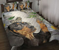 Ohaprints-Quilt-Bed-Set-Pillowcase-Dachshund-Weiner-Doxie-Dog-Patchwork-Pattern-Christmas-Gift-Blanket-Bedspread-Bedding-1887-Throw (55'' x 60'')