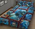 Ohaprints-Quilt-Bed-Set-Pillowcase-Dolphin-Ocean-Patchwork-Pattern-Animal-Lover-Unique-Gift-Blanket-Bedspread-Bedding-1838-King (90'' x 100'')