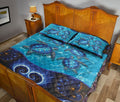 Ohaprints-Quilt-Bed-Set-Pillowcase-Sea-Turtle-Blue-Floral-Mandala-Pattern-Animal-Love-Unique-Gift-Blanket-Bedspread-Bedding-2426-Queen (80'' x 90'')