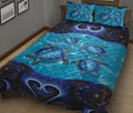 Ohaprints-Quilt-Bed-Set-Pillowcase-Sea-Turtle-Blue-Floral-Mandala-Pattern-Animal-Love-Unique-Gift-Blanket-Bedspread-Bedding-2426-King (90'' x 100'')