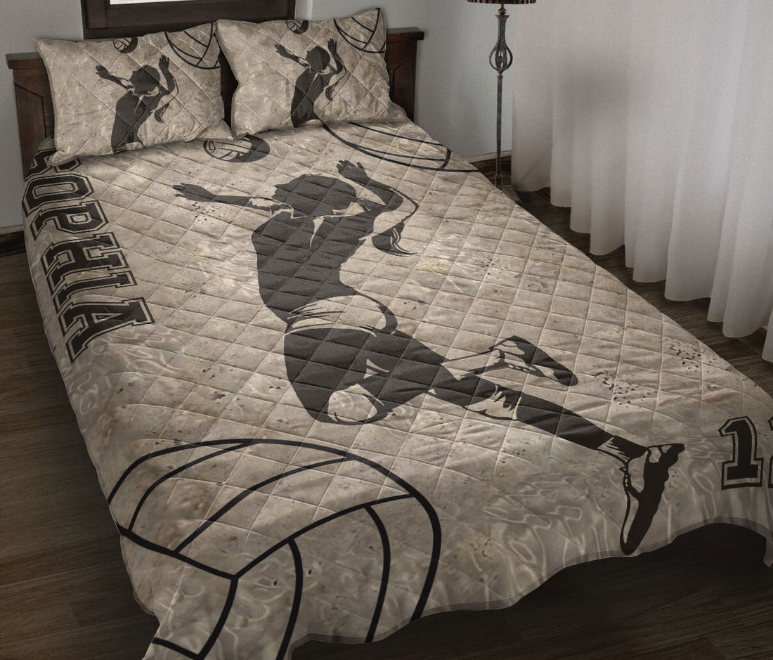 Ohaprints-Quilt-Bed-Set-Pillowcase-Volleyball-Player-Sports-Gift-Custom-Personalized-Name-Number-Blanket-Bedspread-Bedding-127-Throw (55'' x 60'')