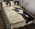 Ohaprints-Quilt-Bed-Set-Pillowcase-Black-&-White-Tuxedo-Cat-I-Am-Your-Friend-Gift-For-Cat-Kitten-Pet-Lover-Beige-Blanket-Bedspread-Bedding-1966-Throw (55'' x 60'')