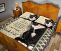 Ohaprints-Quilt-Bed-Set-Pillowcase-Black-&-White-Tuxedo-Cat-I-Am-Your-Friend-Gift-For-Cat-Kitten-Pet-Lover-Beige-Blanket-Bedspread-Bedding-1966-Queen (80'' x 90'')