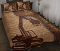 Ohaprints-Quilt-Bed-Set-Pillowcase-Excavator-Brown-Pattern-Unique-Gift-For-Excavator-Custom-Personalized-Name-Blanket-Bedspread-Bedding-1967-Throw (55'' x 60'')