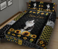 Ohaprints-Quilt-Bed-Set-Pillowcase-Tuxedo-Cat-My-Sunshine-Sunflower-Floral-Patchwork-Custom-Personalized-Name-Blanket-Bedspread-Bedding-1380-King (90'' x 100'')