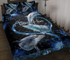 Ohaprints-Quilt-Bed-Set-Pillowcase-Dolphin-Blue-Heart-Flower-Floral-Ocean-Pattern-Gift-For-Animal-Lover-Black-Blanket-Bedspread-Bedding-2560-Throw (55&#39;&#39; x 60&#39;&#39;)