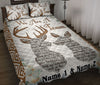 Ohaprints-Quilt-Bed-Set-Pillowcase-Deer-We&#39;Re-A-Team-Husband-&amp;-Wife-Gift-For-Couple-Custom-Personalized-Name-Blanket-Bedspread-Bedding-210-Throw (55&#39;&#39; x 60&#39;&#39;)