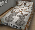 Ohaprints-Quilt-Bed-Set-Pillowcase-Deer-We'Re-A-Team-Husband-&-Wife-Gift-For-Couple-Custom-Personalized-Name-Blanket-Bedspread-Bedding-210-King (90'' x 100'')