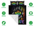 Ohaprints-Quilt-Bed-Set-Pillowcase-Lgbt-Support-Lgbtq-Pride-Hand-Rainbow-Flag-Love-Is-Love-Love-Wins-Pride-Month-Blanket-Bedspread-Bedding-887-Double (70'' x 80'')