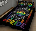 Ohaprints-Quilt-Bed-Set-Pillowcase-Lgbt-Support-Lgbtq-Pride-Hand-Rainbow-Flag-Love-Is-Love-Love-Wins-Pride-Month-Blanket-Bedspread-Bedding-887-King (90'' x 100'')