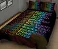 Ohaprints-Quilt-Bed-Set-Pillowcase-Lgbtq-Lgbt-Heart-Pride-Rainbow-Flag-Love-Wins-Love-Is-Love-Pride-Month-Blanket-Bedspread-Bedding-2053-King (90'' x 100'')