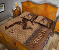 Ohaprints-Quilt-Bed-Set-Pillowcase-Soccer-Batter-Brown-Pattern-Gift-For-Sport-Lover-Custom-Personalized-Name-Blanket-Bedspread-Bedding-1108-King (90'' x 100'')