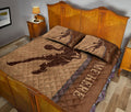 Ohaprints-Quilt-Bed-Set-Pillowcase-Basketball-Batter-Brown-Pattern-Gift-For-Sport-Lover-Custom-Personalized-Name-Blanket-Bedspread-Bedding-2278-King (90'' x 100'')