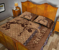 Ohaprints-Quilt-Bed-Set-Pillowcase-Wrestling-Batter-Brown-Pattern-Gift-For-Sport-Lover-Custom-Personalized-Name-Blanket-Bedspread-Bedding-2871-King (90'' x 100'')