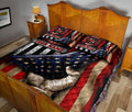 Ohaprints-Quilt-Bed-Set-Pillowcase-Proud-Firefighter-Back-The-Red-Thin-Red-Line-Us-Flag-Custom-Personalized-Name-Blanket-Bedspread-Bedding-1693-King (90'' x 100'')