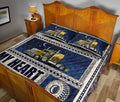 Ohaprints-Quilt-Bed-Set-Pillowcase-Yellow-Truck-Moon-Night-For-Trucker-Trucker-Driver-Custom-Personalized-Name-Blanket-Bedspread-Bedding-2280-King (90'' x 100'')