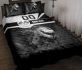 Ohaprints-Quilt-Bed-Set-Pillowcase-Racing-B&W-Checkered-Flag-Racing-Sport-Lover-Custom-Personalized-Name-Number-Blanket-Bedspread-Bedding-1694-Throw (55'' x 60'')