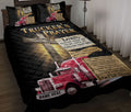 Ohaprints-Quilt-Bed-Set-Pillowcase-Trucker'S-Prayer-Red-Truck-Gift-For-Truck-Driver-Custom-Personalized-Name-Blanket-Bedspread-Bedding-523-Throw (55'' x 60'')