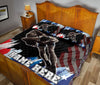 Ohaprints-Quilt-Bed-Set-Pillowcase-Wrestling-American-Flag-Pattern-Sport-Gift-Custom-Personalized-Name-Number-Blanket-Bedspread-Bedding-2988-Queen (80&#39;&#39; x 90&#39;&#39;)